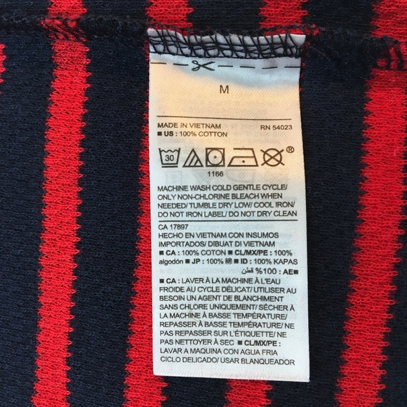 NWT Old Navy Long Sleeve Striped Top Medium M - Picture 4 of 8